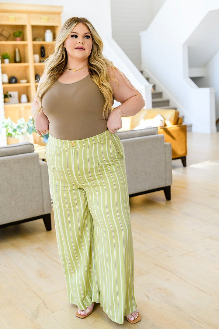 Never Underrated Striped Wide Leg Trousers-Pants-Inspired by Justeen-Women's Clothing Boutique