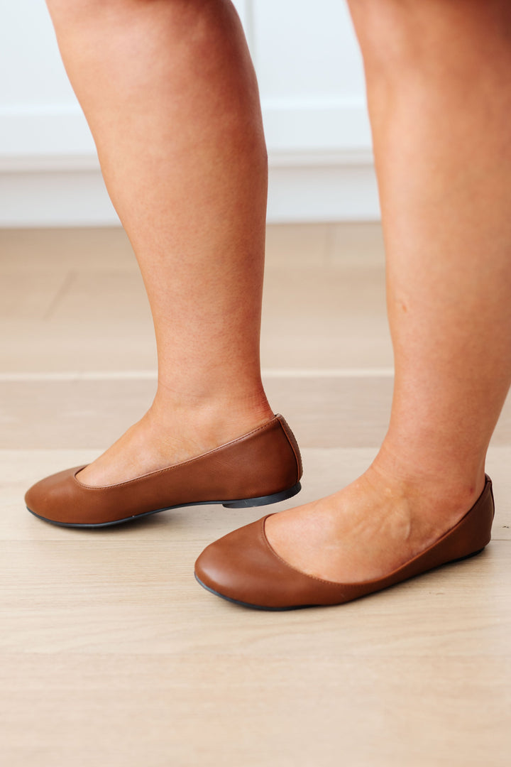 On Your Toes Ballet Flats in Camel-Shoes-Inspired by Justeen-Women's Clothing Boutique in Chicago, Illinois