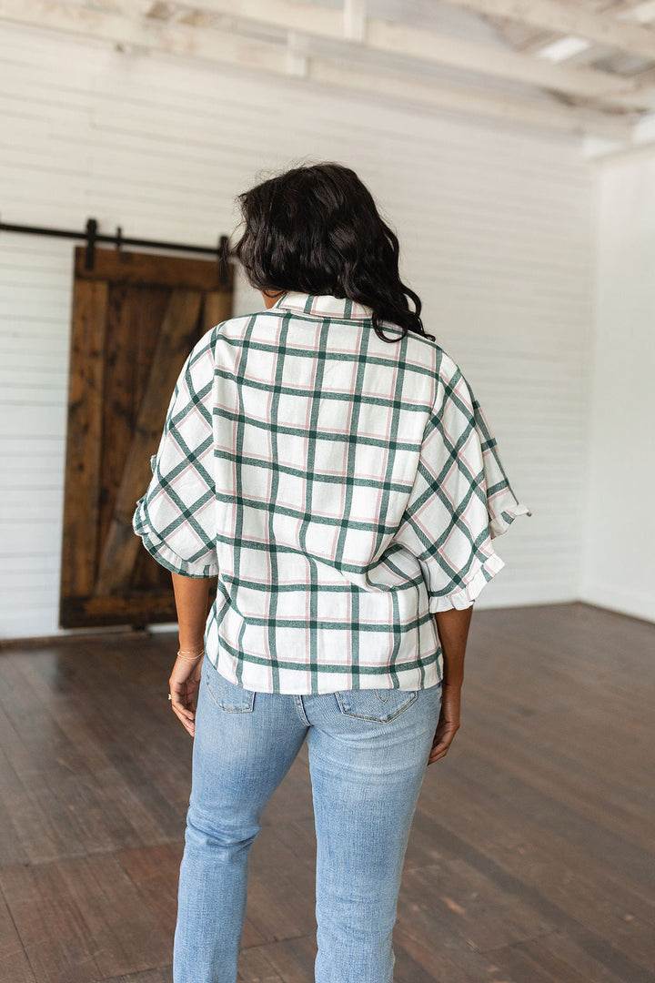 Perfect Picnic Plaid Top-Long Sleeve Tops-Inspired by Justeen-Women's Clothing Boutique in Chicago, Illinois