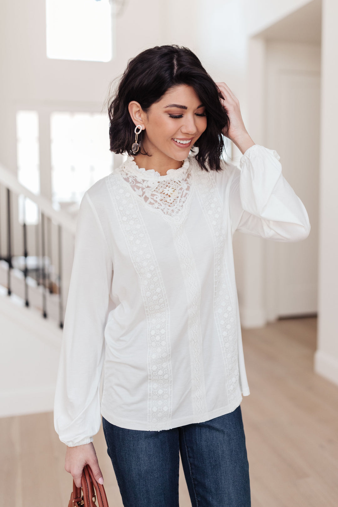 Picture This Top In Off White-Tops-Inspired by Justeen-Women's Clothing Boutique