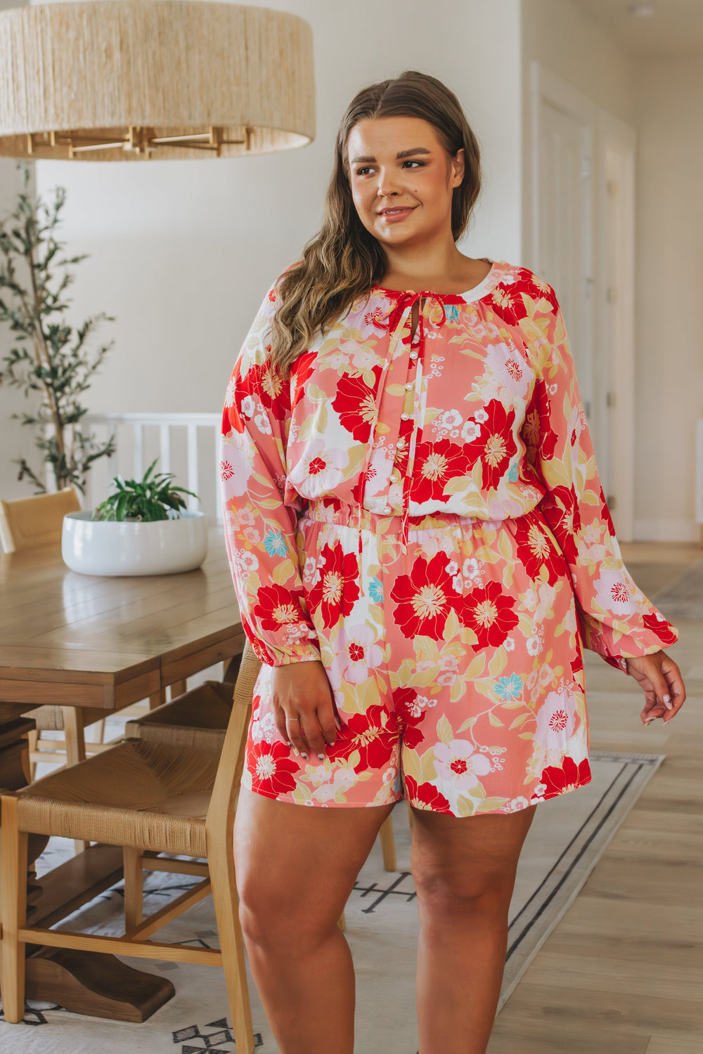 Rare Beauty Floral Romper-Jumpsuits-Inspired by Justeen-Women's Clothing Boutique