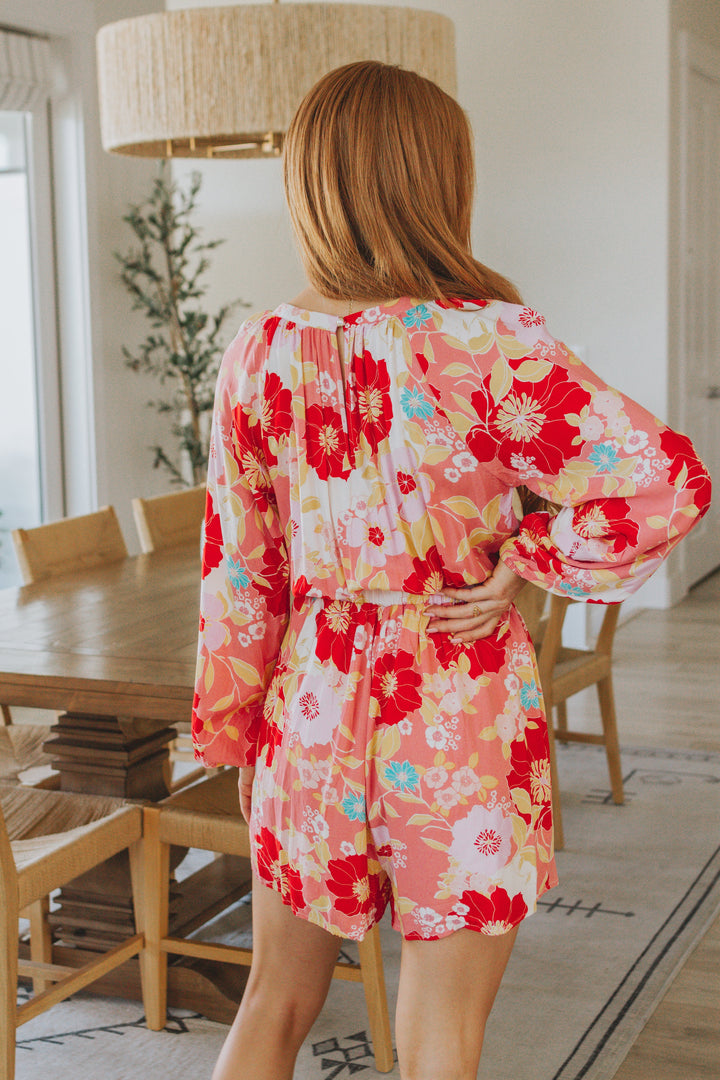 Rare Beauty Floral Romper-Jumpsuits-Inspired by Justeen-Women's Clothing Boutique