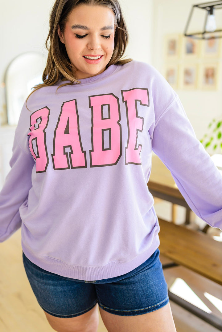 She's a Babe Sweater-Sweaters/Sweatshirts-Inspired by Justeen-Women's Clothing Boutique