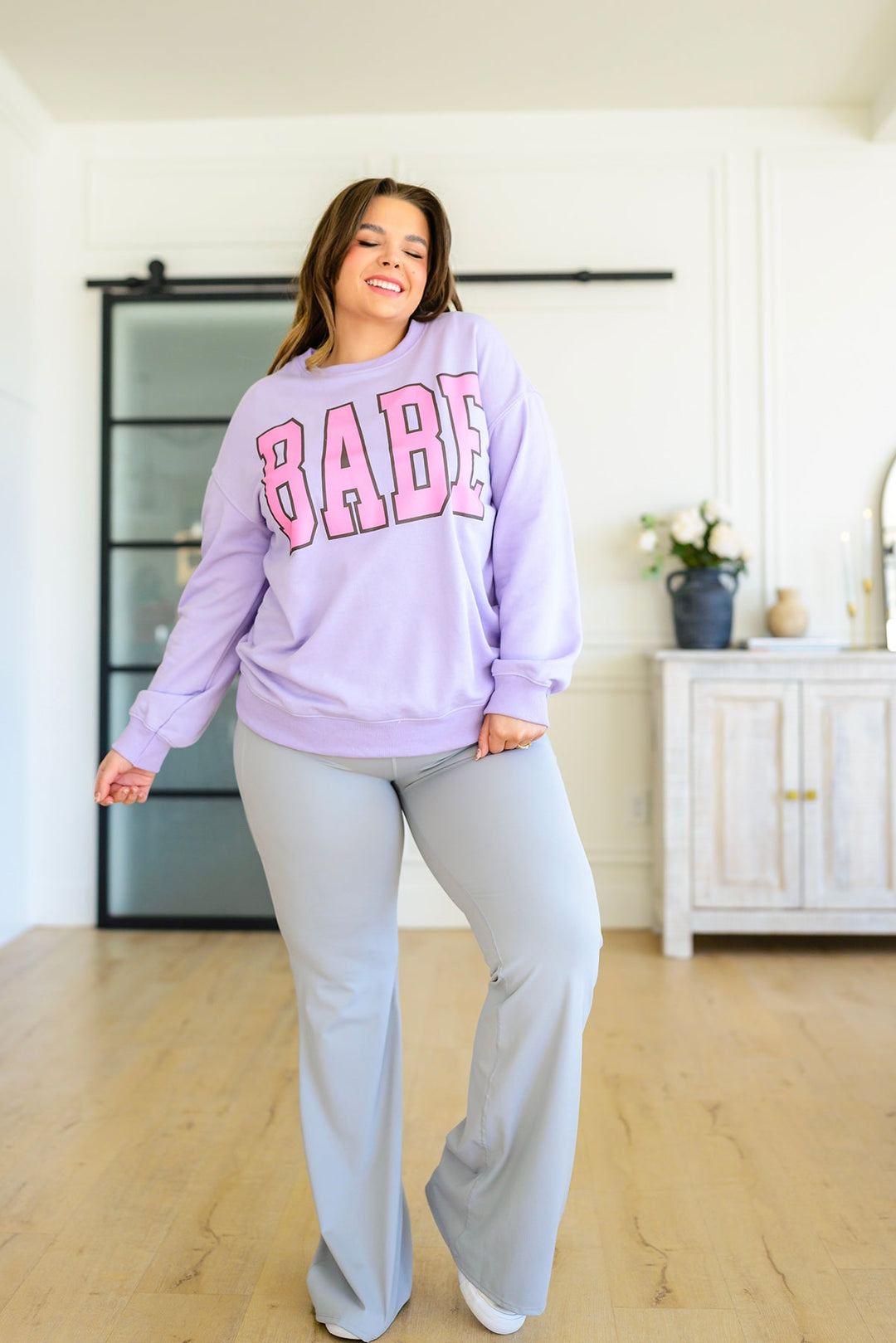 She's a Babe Sweater-Sweaters/Sweatshirts-Inspired by Justeen-Women's Clothing Boutique