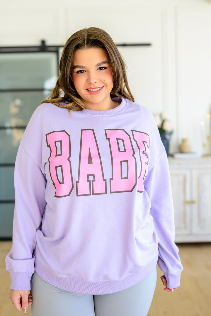 She's a Babe Sweater-Sweaters/Sweatshirts-Inspired by Justeen-Women's Clothing Boutique