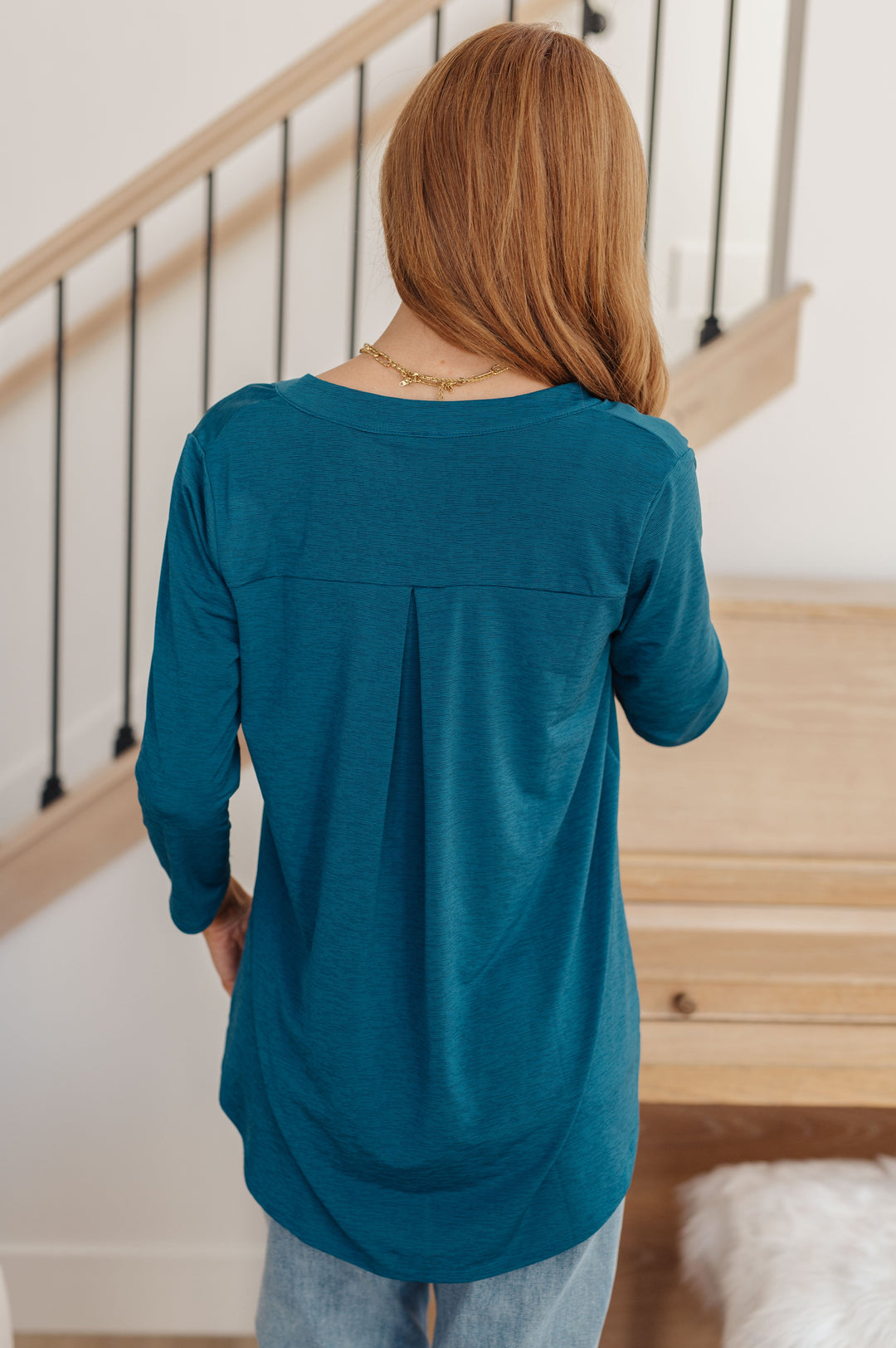 So Outstanding Top in Teal-Long Sleeve Tops-Inspired by Justeen-Women's Clothing Boutique