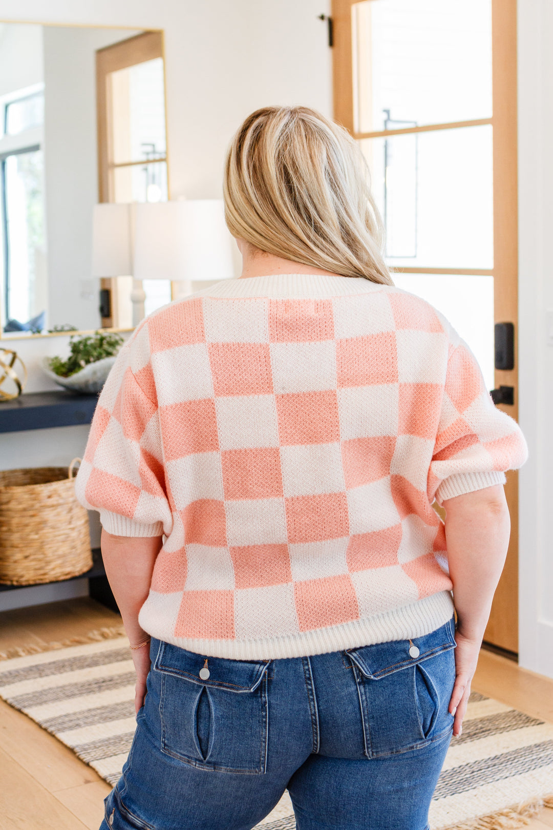 Start Me Up Checkered Sweater-Sweaters/Sweatshirts-Inspired by Justeen-Women's Clothing Boutique