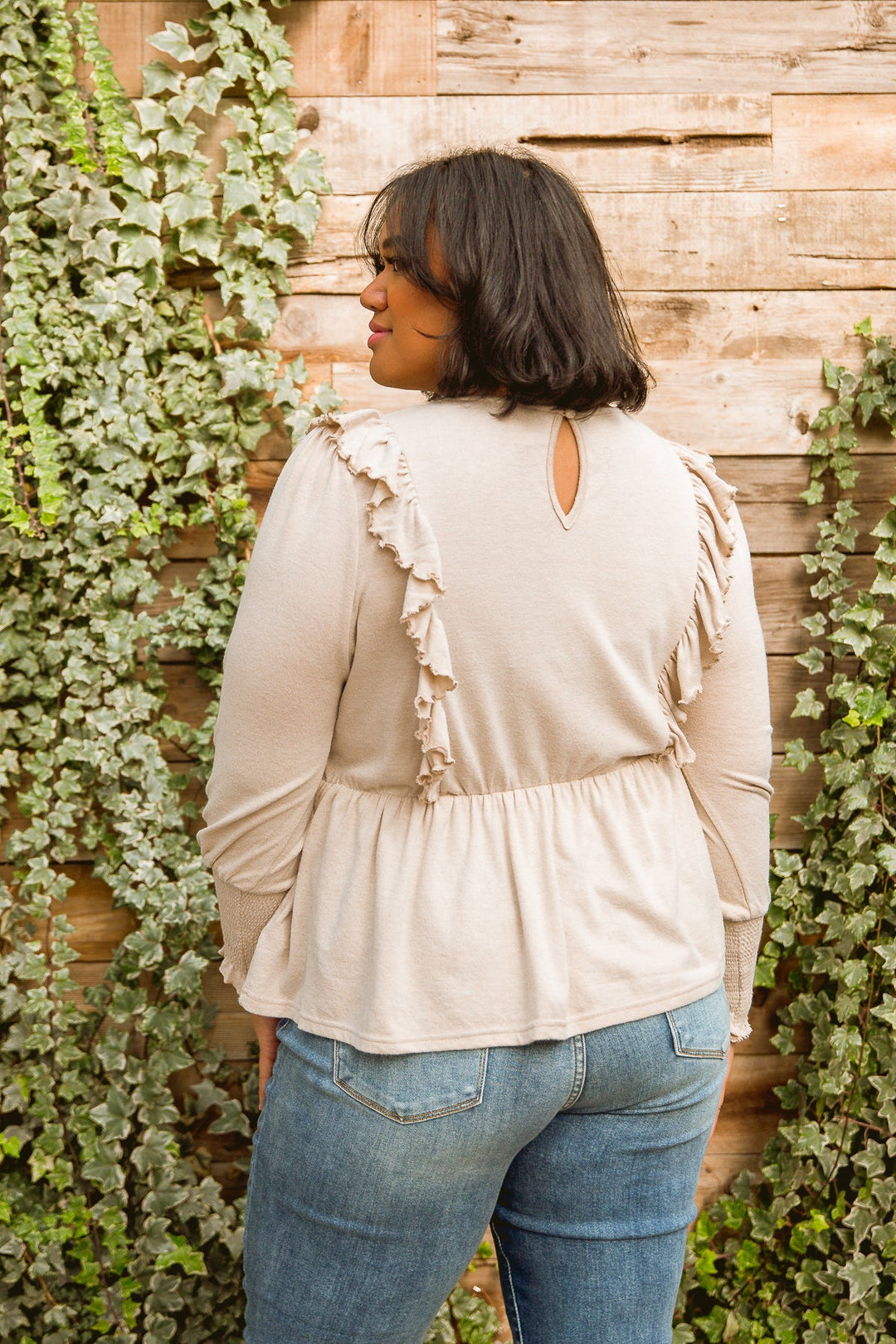 Sweet Confession Top In Seashell-Tops-Inspired by Justeen-Women's Clothing Boutique in Chicago, Illinois