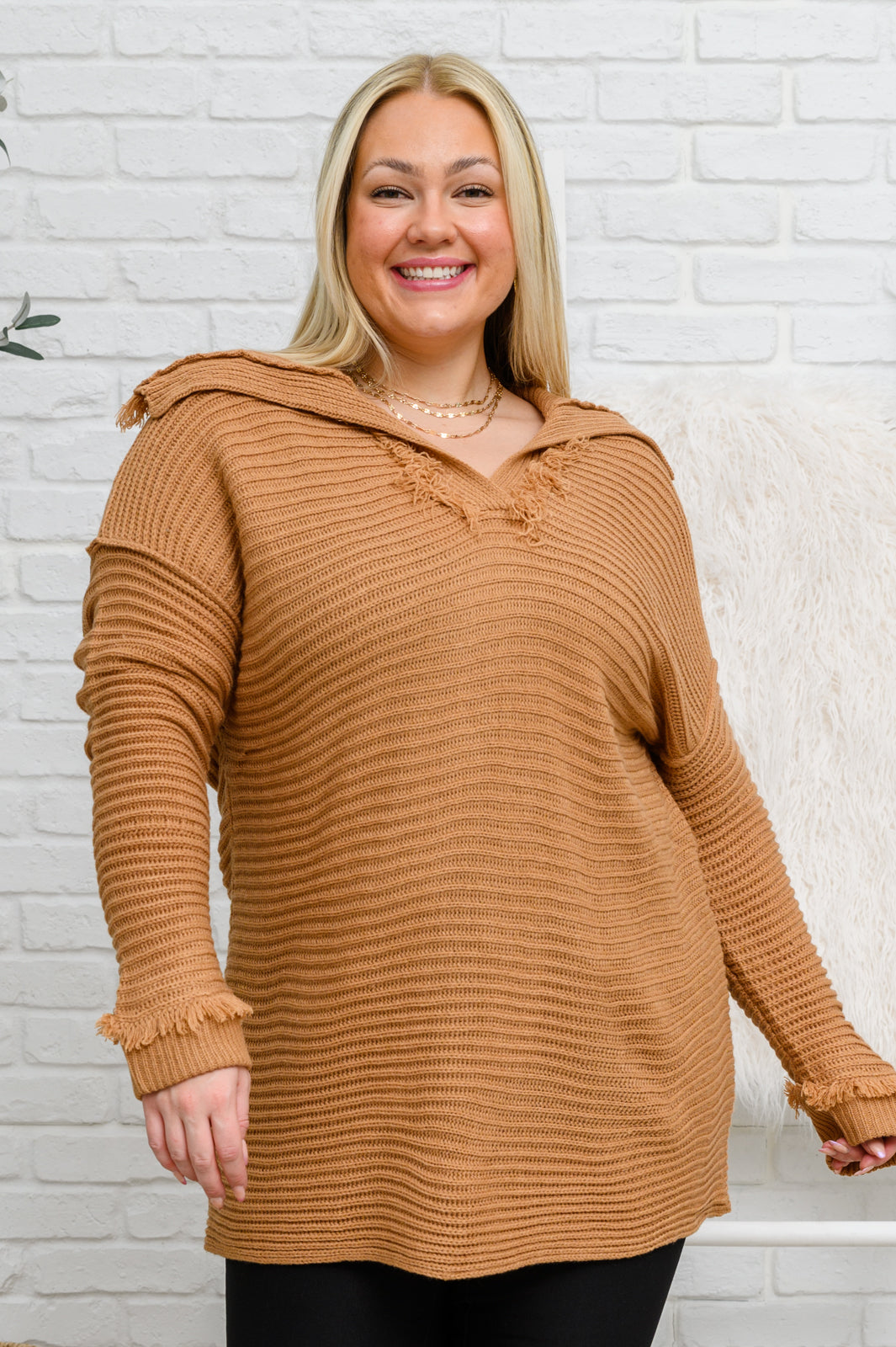 Travel Far & Wide Sweater in Taupe-Sweaters/Sweatshirts-Inspired by Justeen-Women's Clothing Boutique in Chicago, Illinois