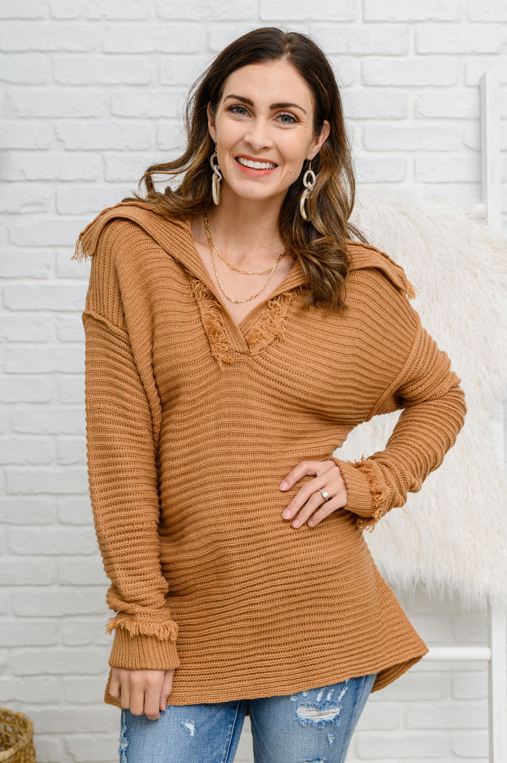 Travel Far & Wide Sweater in Taupe-Sweaters/Sweatshirts-Inspired by Justeen-Women's Clothing Boutique in Chicago, Illinois