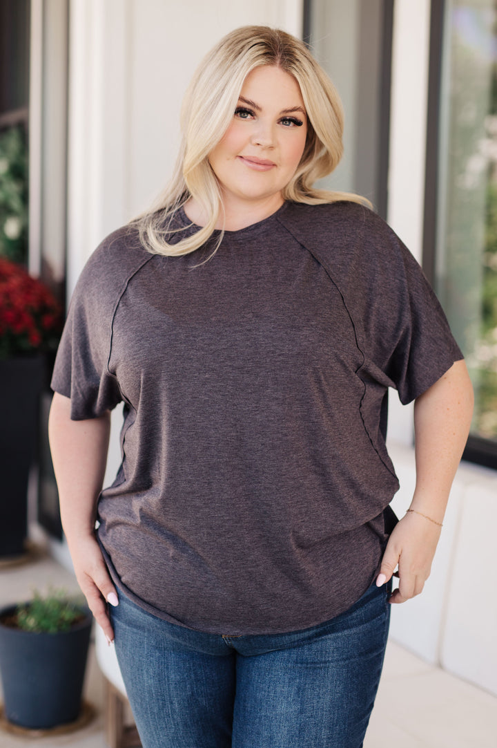 Tried And True Slouchy Tee-Short Sleeve Tops-Inspired by Justeen-Women's Clothing Boutique