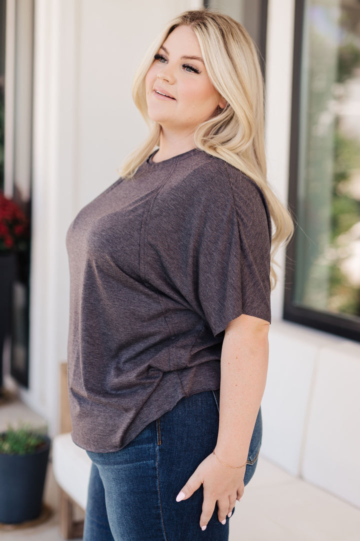 Tried And True Slouchy Tee-Short Sleeve Tops-Inspired by Justeen-Women's Clothing Boutique