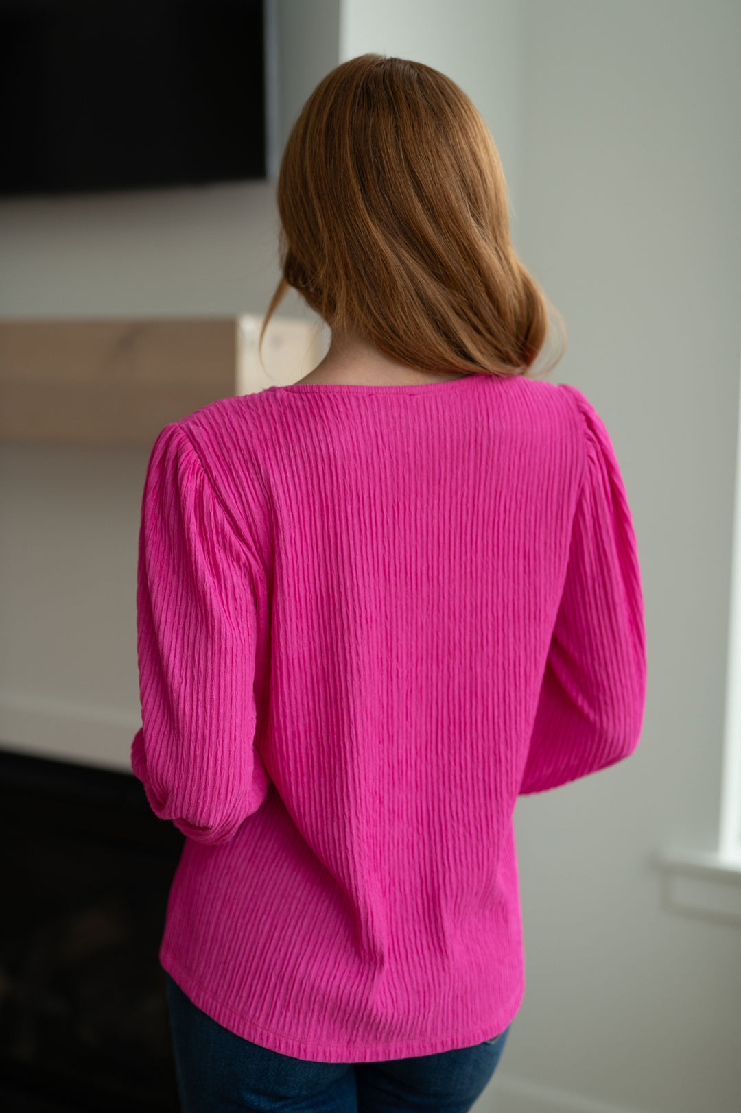 Very Refined V-Neck Blouse-Long Sleeve Tops-Inspired by Justeen-Women's Clothing Boutique