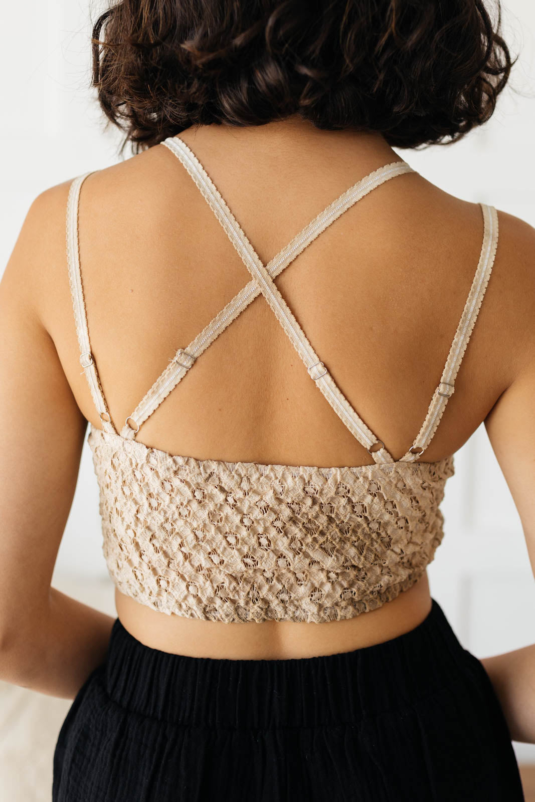 Live In Lace Bralette in Taupe-Bralettes-Inspired by Justeen-Women's Clothing Boutique in Chicago, Illinois
