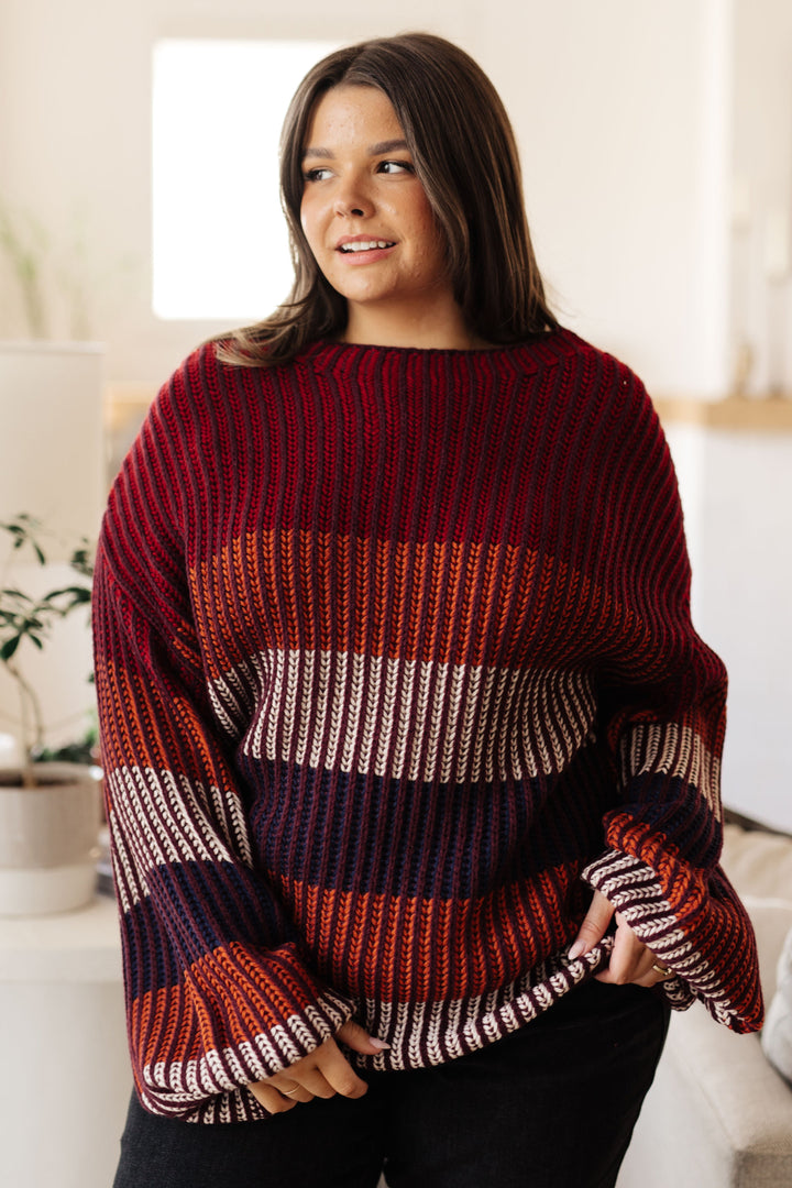 World of Wonder Striped Sweater-Sweaters/Sweatshirts-Inspired by Justeen-Women's Clothing Boutique in Chicago, Illinois