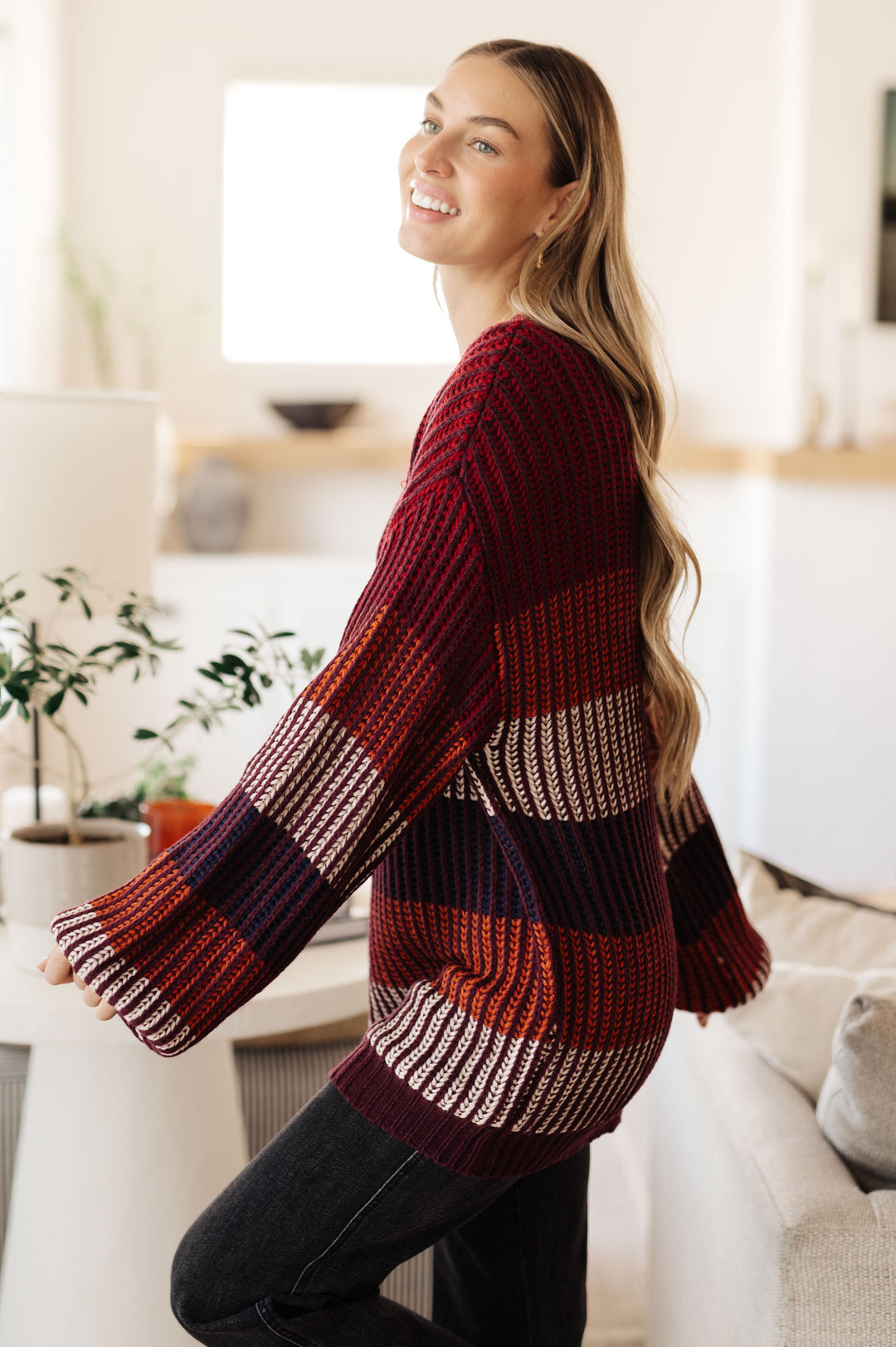 World of Wonder Striped Sweater-Sweaters/Sweatshirts-Inspired by Justeen-Women's Clothing Boutique