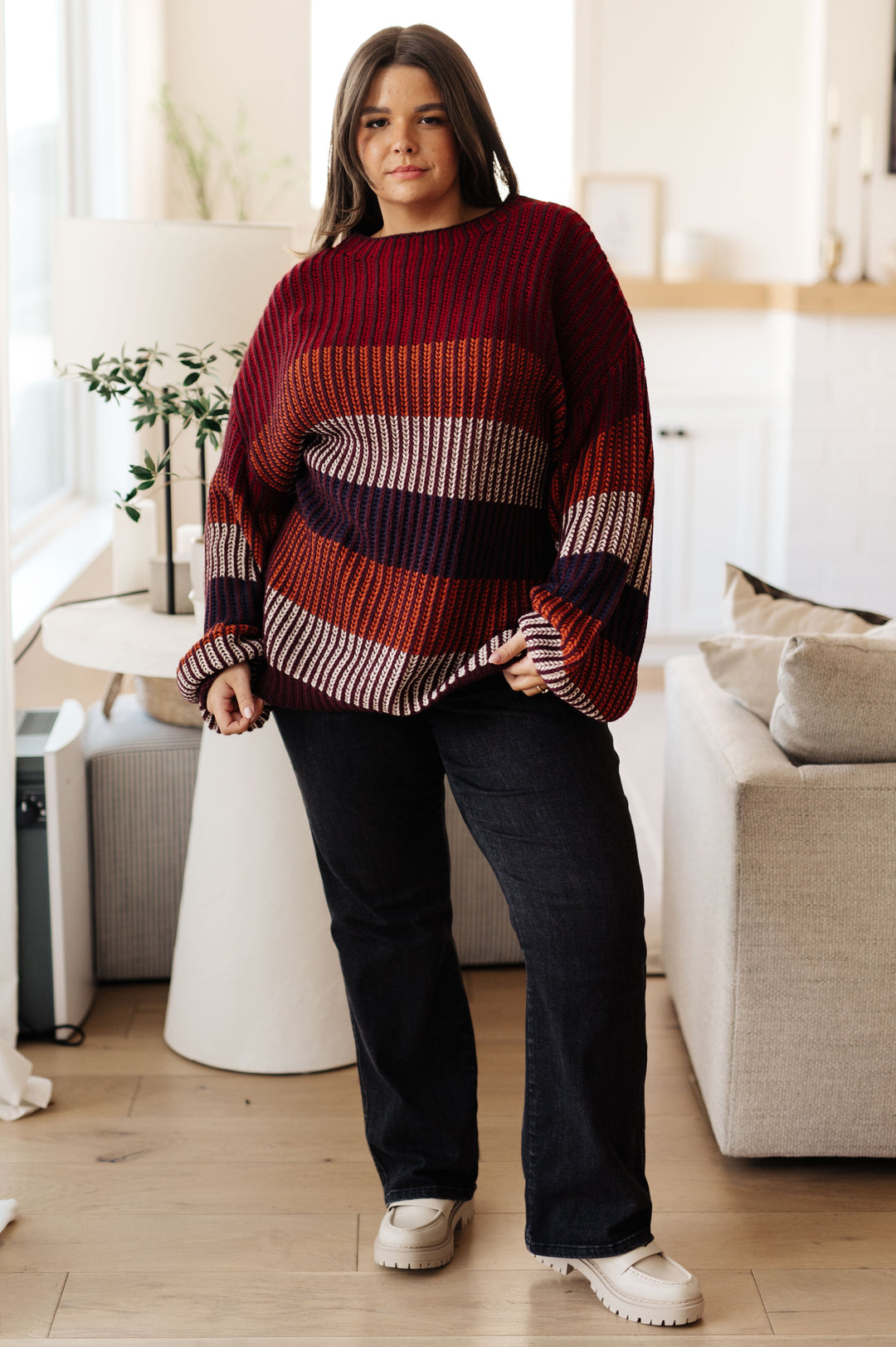 World of Wonder Striped Sweater-Sweaters/Sweatshirts-Inspired by Justeen-Women's Clothing Boutique in Chicago, Illinois