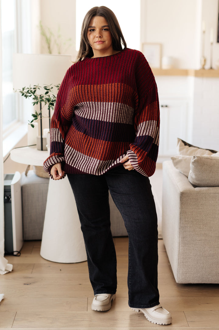 World of Wonder Striped Sweater-Sweaters/Sweatshirts-Inspired by Justeen-Women's Clothing Boutique