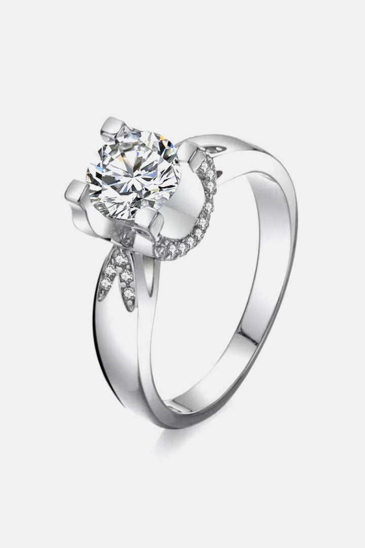 2 Carat Moissanite 925 Sterling Silver Ring-Rings-Inspired by Justeen-Women's Clothing Boutique in Chicago, Illinois