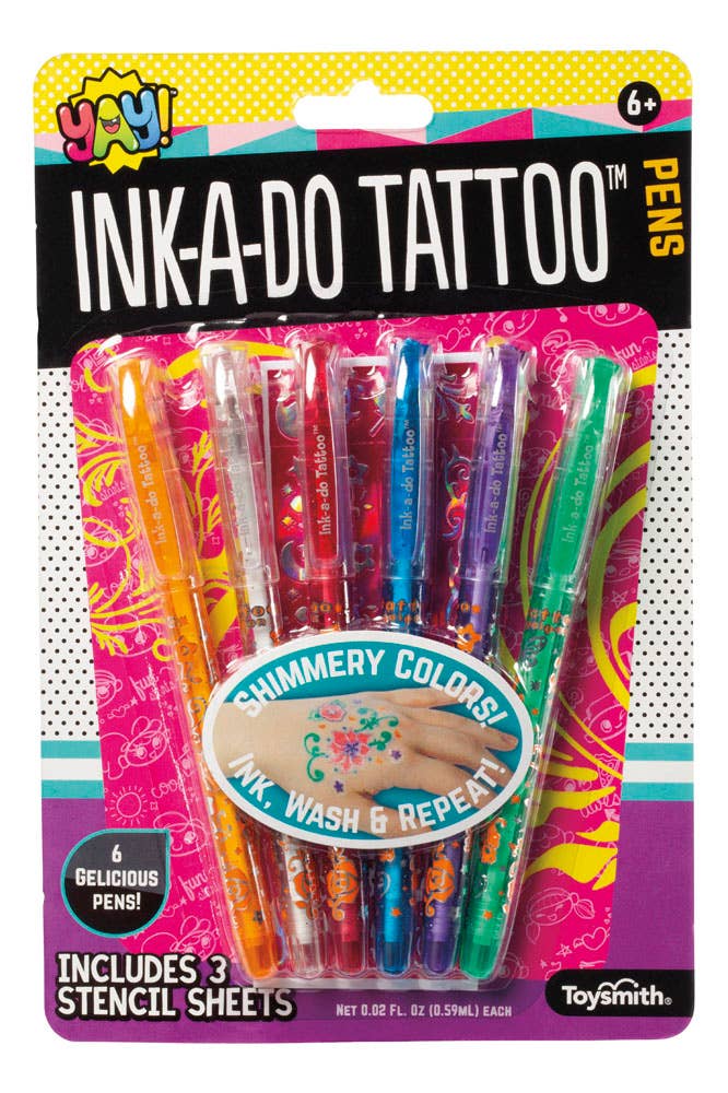 Yay! Ink-A-Do Glitter Tattoo Pens-240 Kids-Inspired by Justeen-Women's Clothing Boutique in Chicago, Illinois