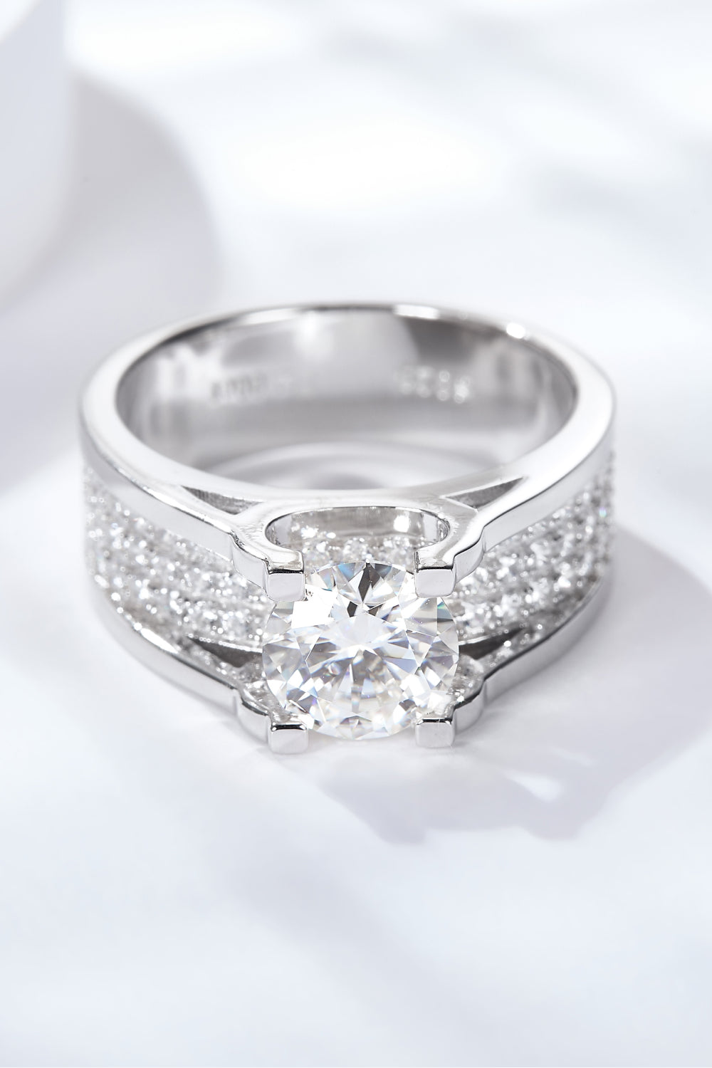 Made To Shine 1 Carat Moissanite Ring-Rings-Inspired by Justeen-Women's Clothing Boutique in Chicago, Illinois