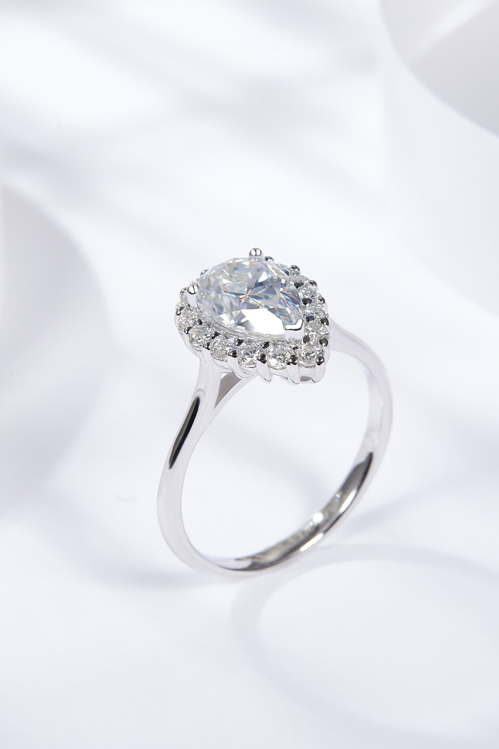 1.5 Carat Moissanite Teardrop Ring-Rings-Inspired by Justeen-Women's Clothing Boutique in Chicago, Illinois