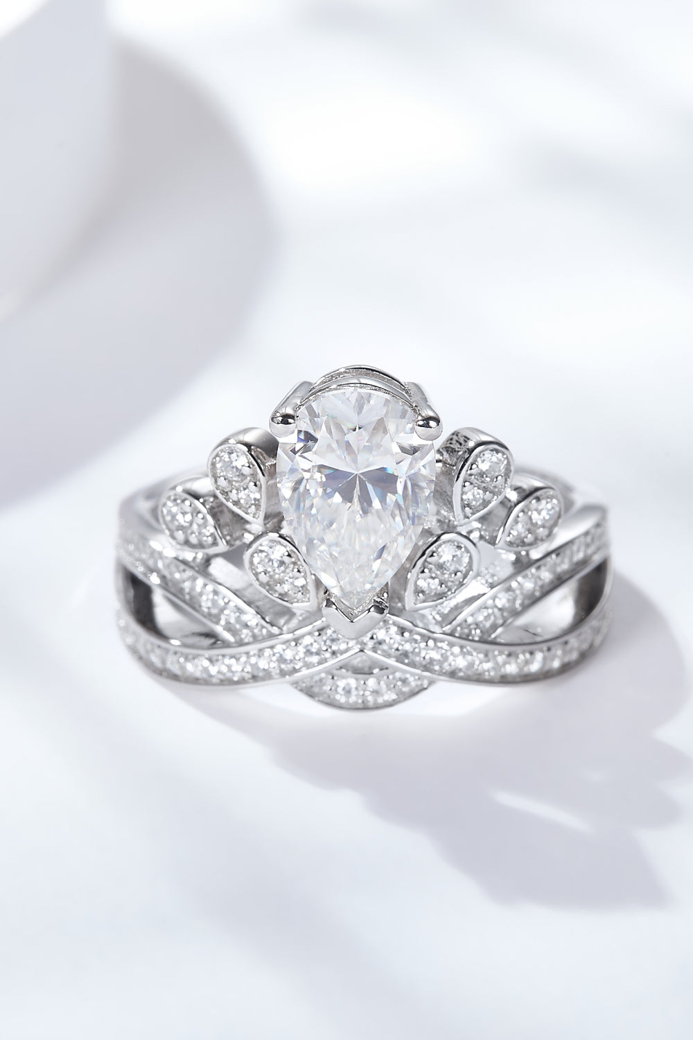 1.5 Carat Moissanite Crown-Shaped Ring-Rings-Inspired by Justeen-Women's Clothing Boutique in Chicago, Illinois