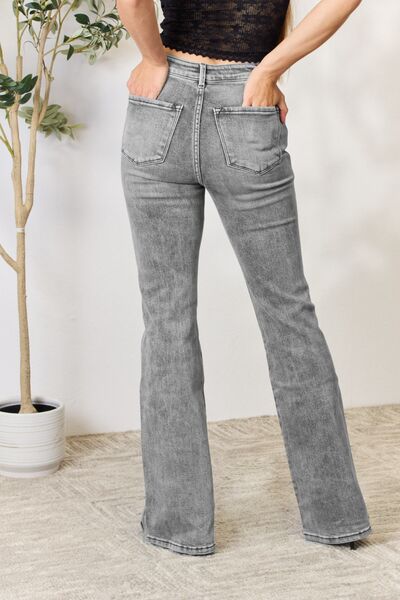 Kancan High Waist Slim Flare Jeans-Denim-Inspired by Justeen-Women's Clothing Boutique in Chicago, Illinois