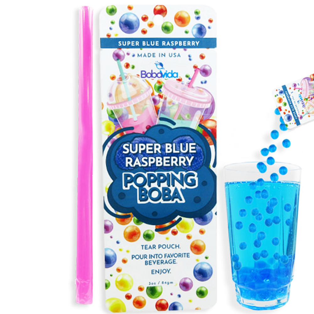 BobaVida Popping Boba, Super Blue Raspberry-Snacks-Inspired by Justeen-Women's Clothing Boutique in Chicago, Illinois