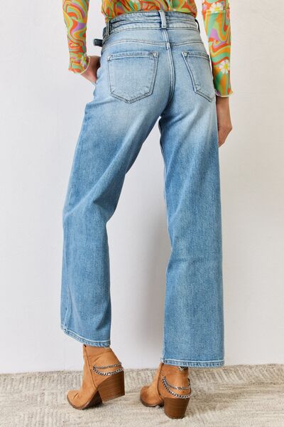 Kancan High Waist Wide Leg Jeans-Denim-Inspired by Justeen-Women's Clothing Boutique