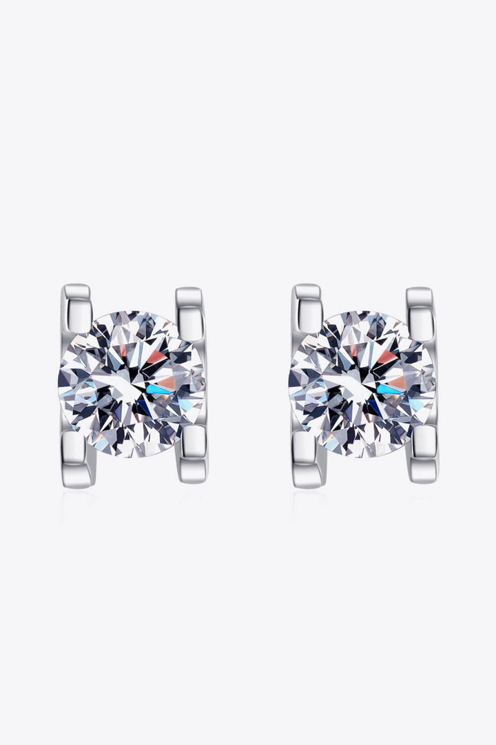 Limitless Love 1 Carat Moissanite Stud Earrings-Earrings-Inspired by Justeen-Women's Clothing Boutique in Chicago, Illinois