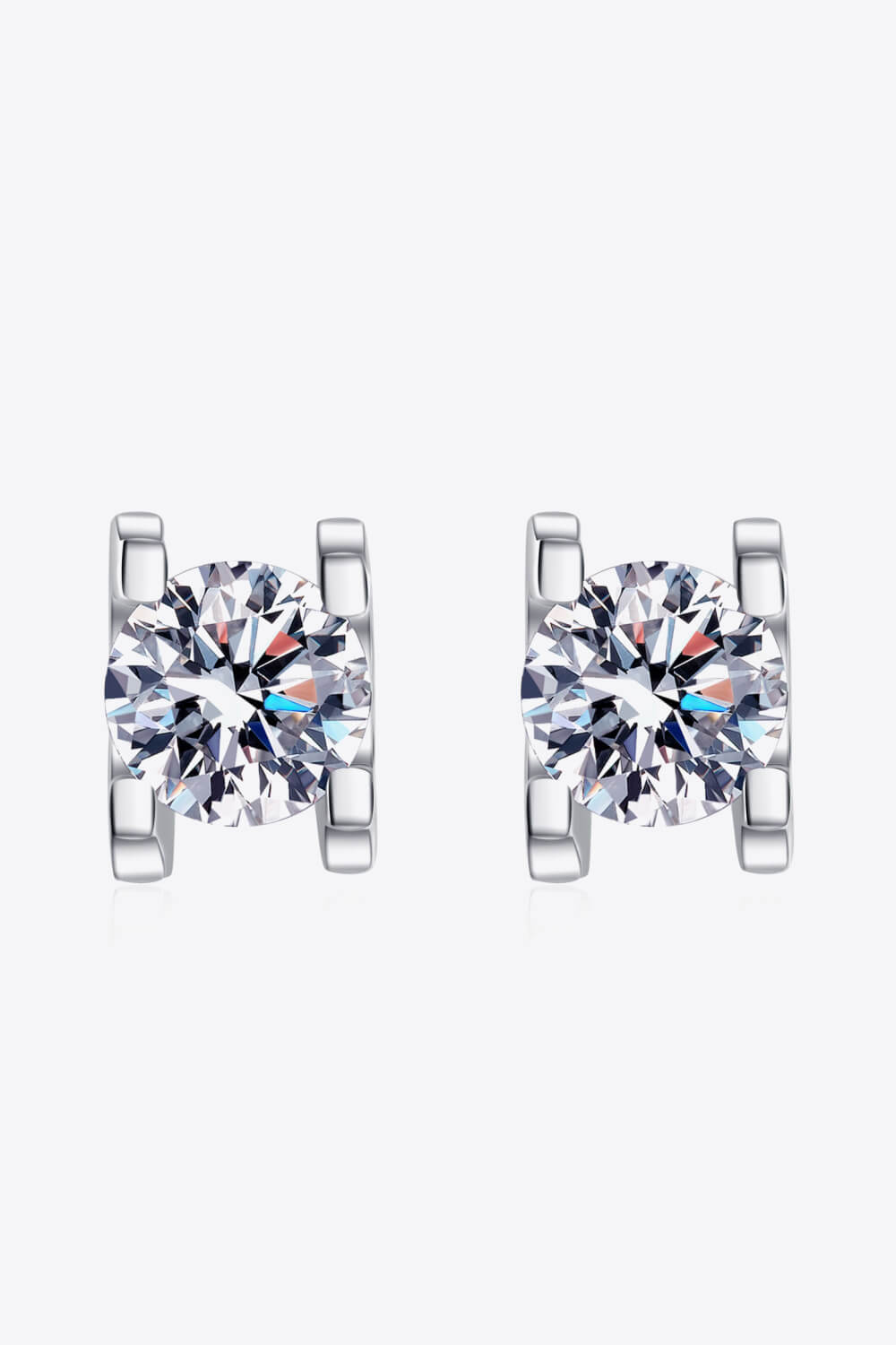 Limitless Love 1 Carat Moissanite Stud Earrings-Earrings-Inspired by Justeen-Women's Clothing Boutique in Chicago, Illinois