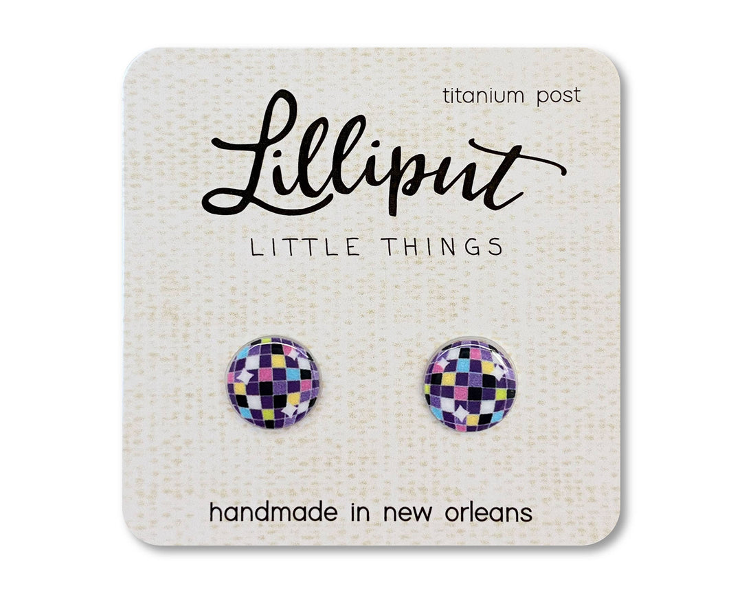 Disco Ball Stud Earrings-Earrings-Inspired by Justeen-Women's Clothing Boutique in Chicago, Illinois