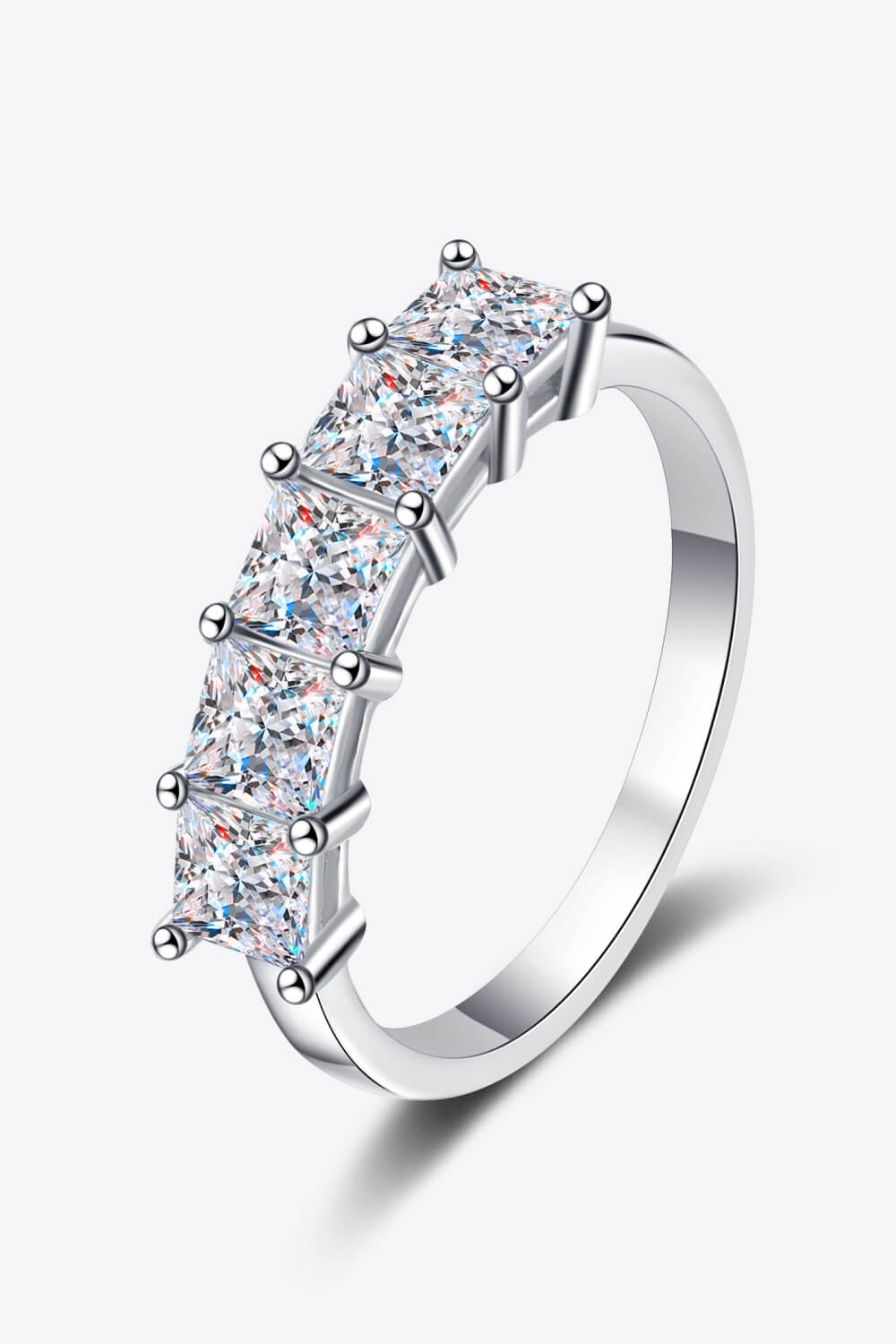 Romantic Surprise 2 Carat Moissanite Rhodium-Plated Ring-Rings-Inspired by Justeen-Women's Clothing Boutique in Chicago, Illinois