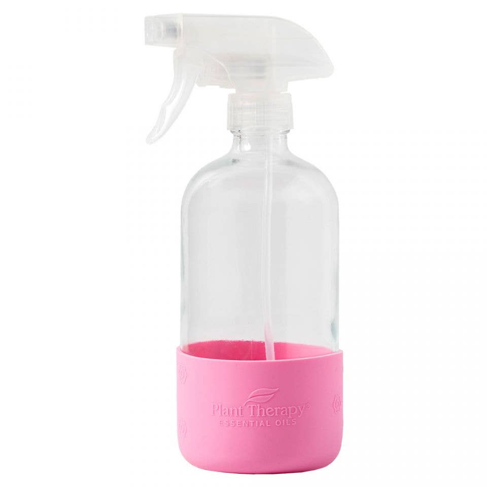 Glass Spray Bottle, Pink Sleeve-220 Beauty/Gift-Inspired by Justeen-Women's Clothing Boutique in Chicago, Illinois