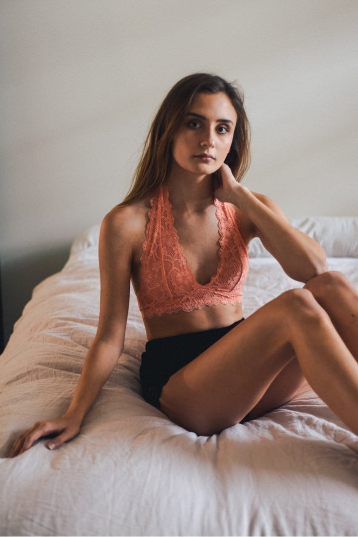 Lace Halter Bralette-Bralette-Inspired by Justeen-Women's Clothing Boutique in Chicago, Illinois