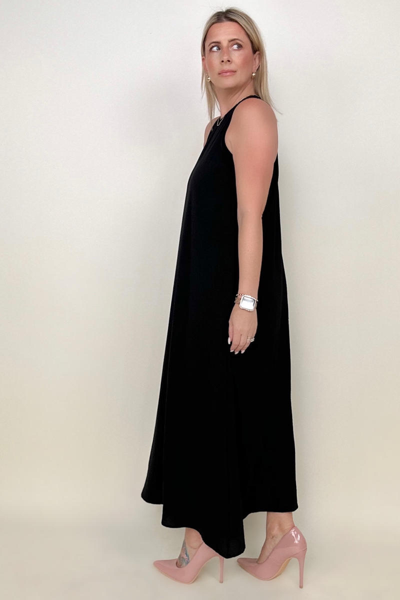 Be Stage Sleeveless Airflow A-Line Maxi Dress-Dresses-Inspired by Justeen-Women's Clothing Boutique in Chicago, Illinois